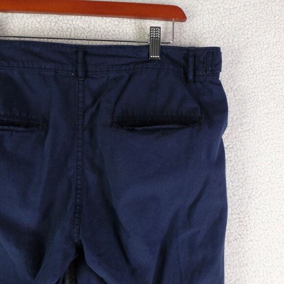 Madewell Pants Womens 32 Navy Blue Widelegger Lightweight Cotton Summer 29L - Picture 5 of 13